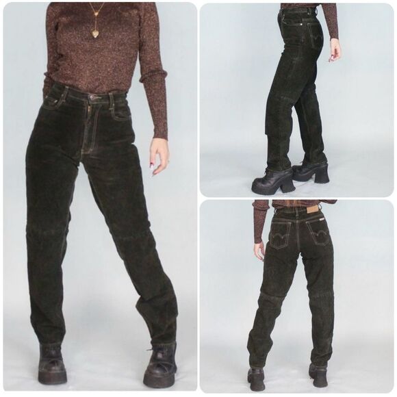 Skotts Leather Washable Suede Pants in Brown - Picture 8 of 10